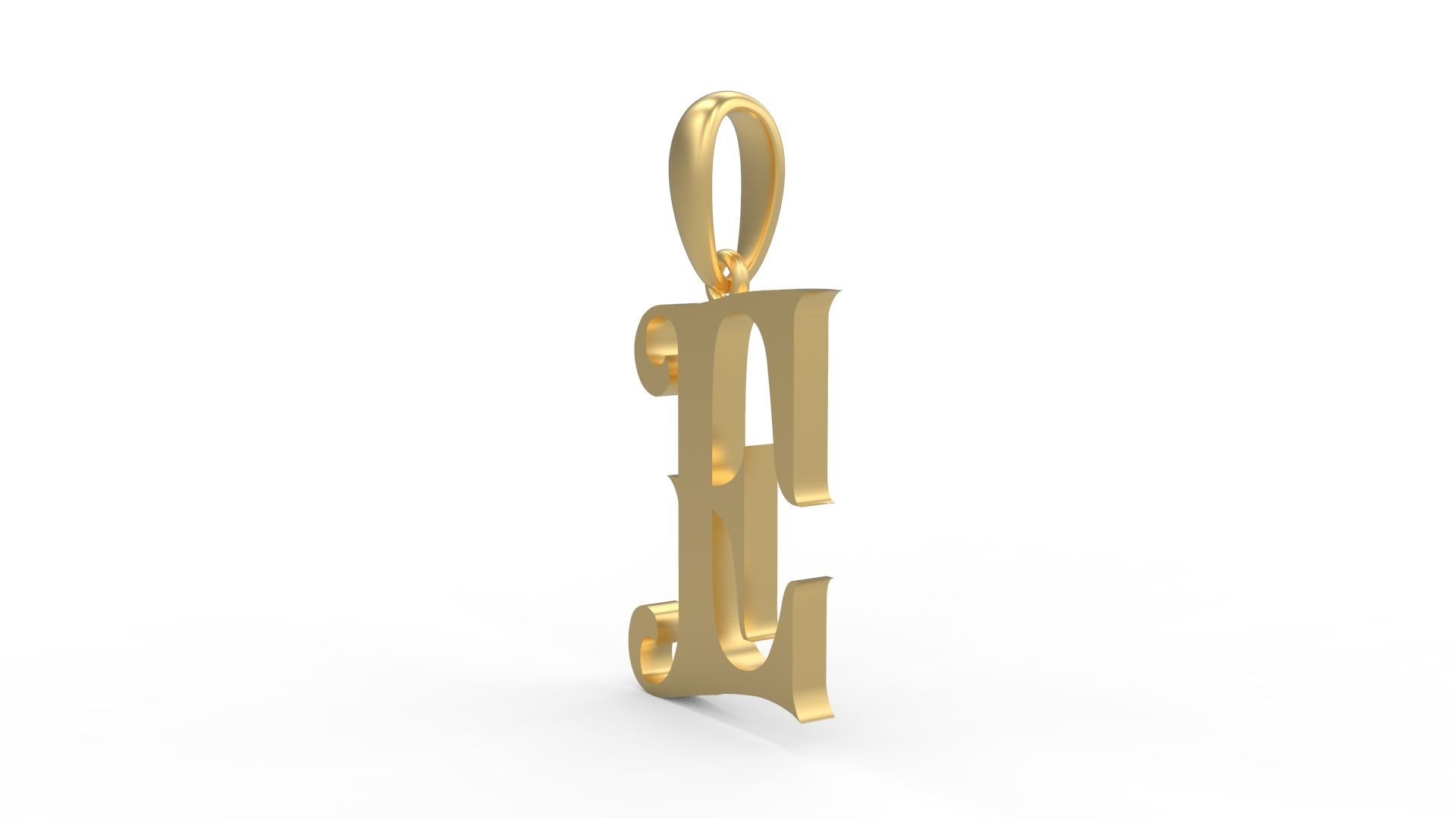 Initial Letters Pendant Abhinaya E 3D print model_1