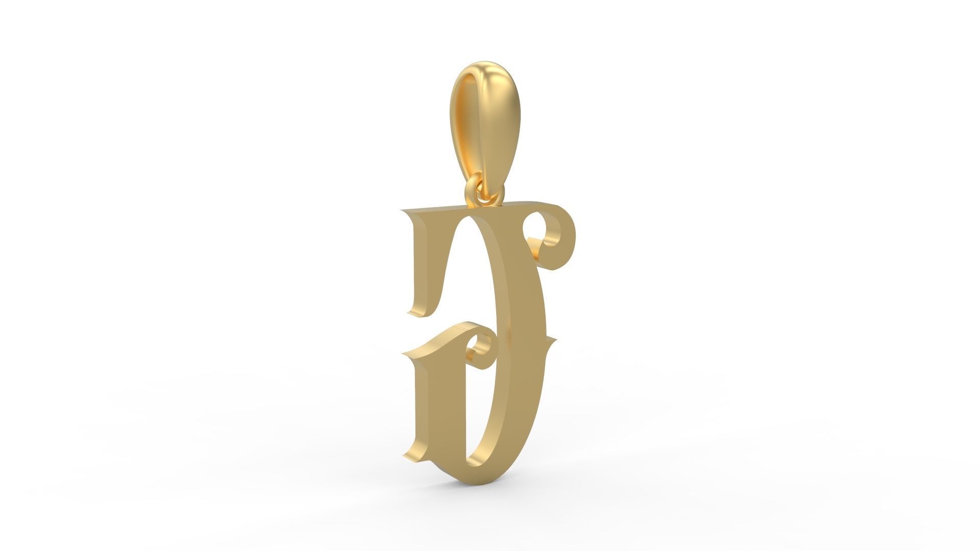 Initial Letters Pendant Abhinaya G 3D print model_3