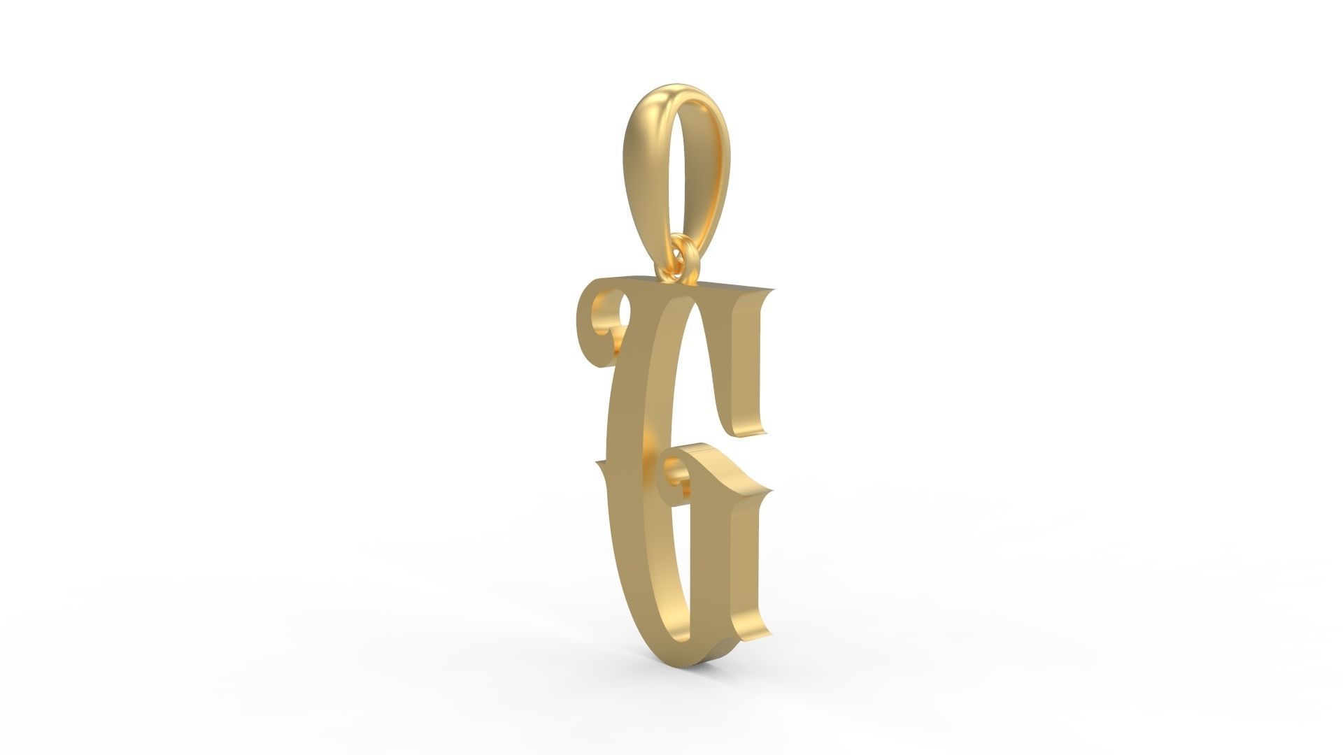 Initial Letters Pendant Abhinaya G 3D print model_1