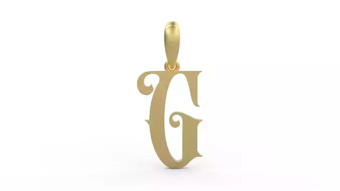 Initial Letters Pendant Abhinaya G 3D print model