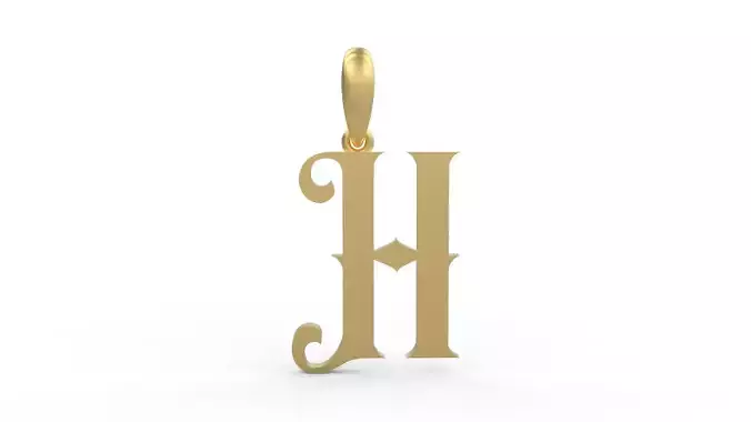 Initial Letters Pendant Abhinaya H 3D print model