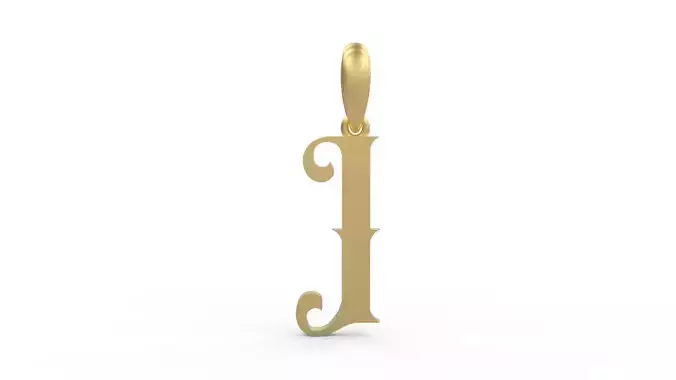 Initial Letters Pendant Abhinaya I 3D print model