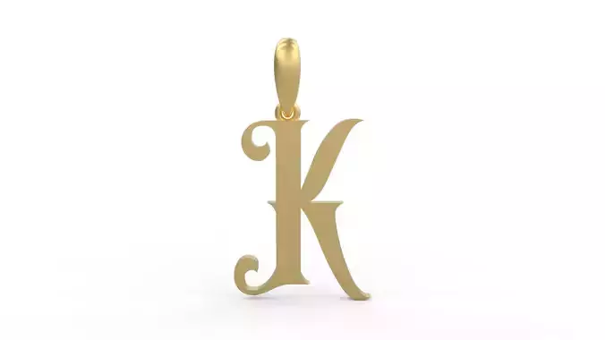 Initial Letters Pendant Abhinaya K 3D print model