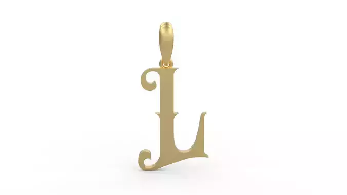 Initial Letters Pendant Abhinaya L 3D print model