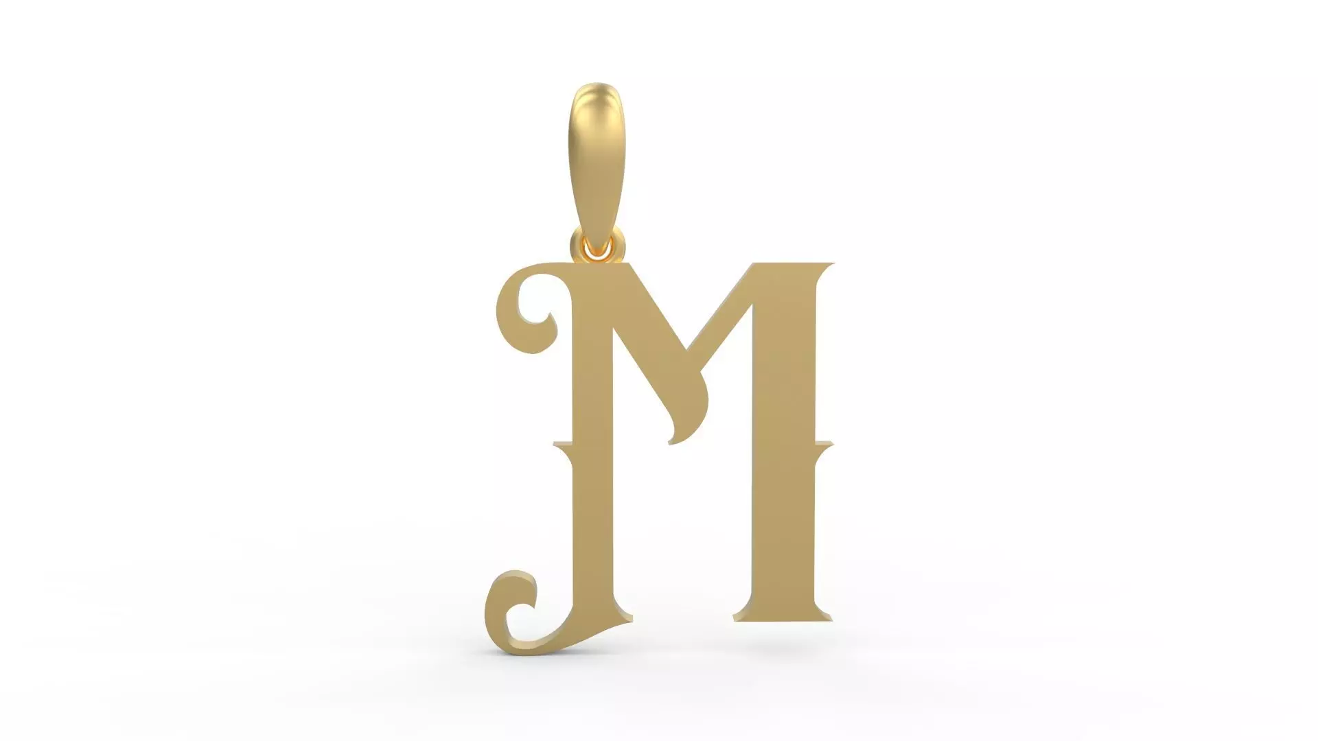 Initial Letters Pendant Abhinaya M 3D print model_0