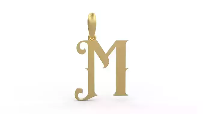 Initial Letters Pendant Abhinaya M 3D print model