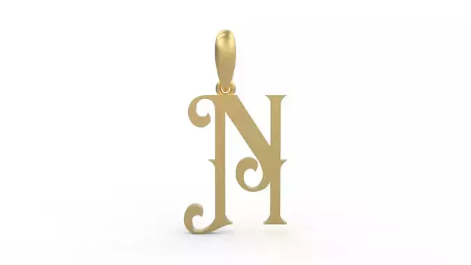 Initial Letters Pendant Abhinaya N 3D print model