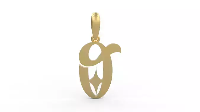 Initial Letters Pendant Abhinaya O 3D print model