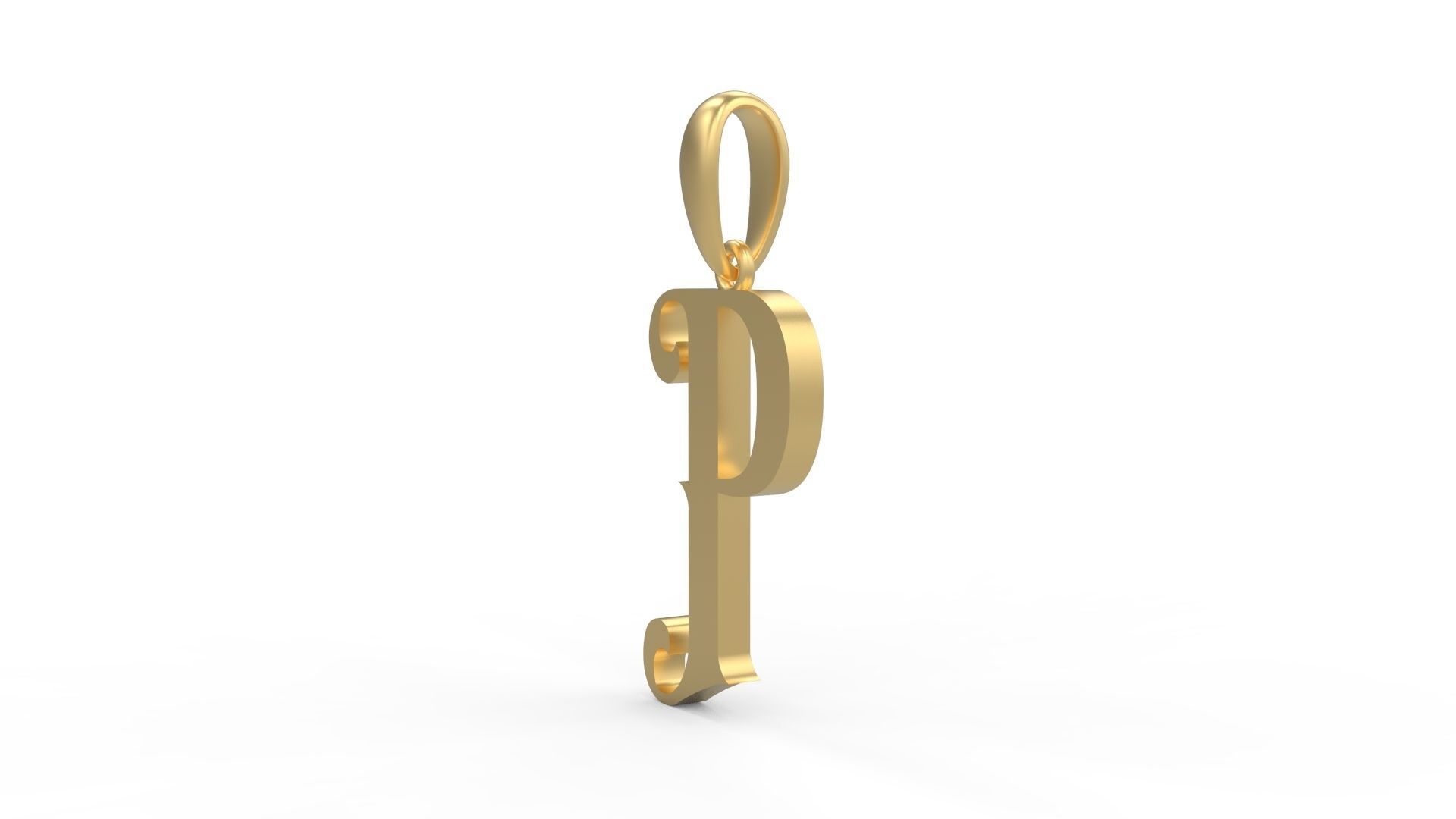 Initial Letters Pendant Abhinaya P 3D print model_1