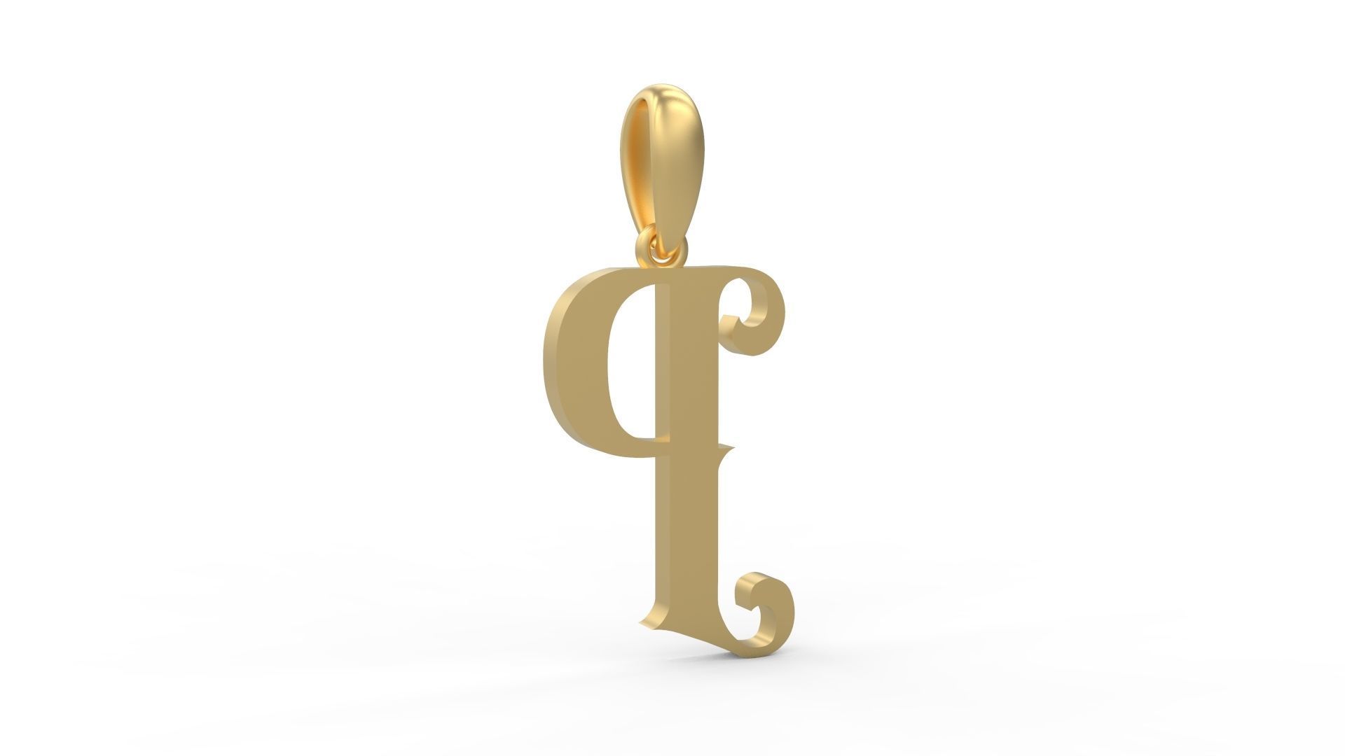 Initial Letters Pendant Abhinaya P 3D print model_3