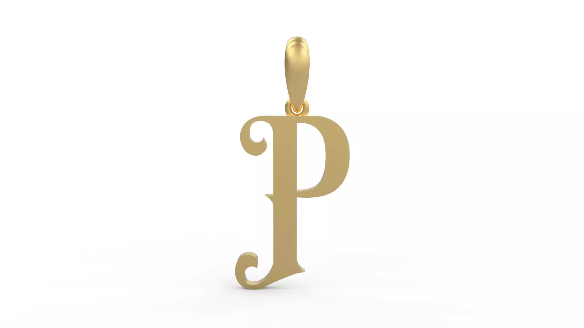 Initial Letters Pendant Abhinaya P 3D print model_0
