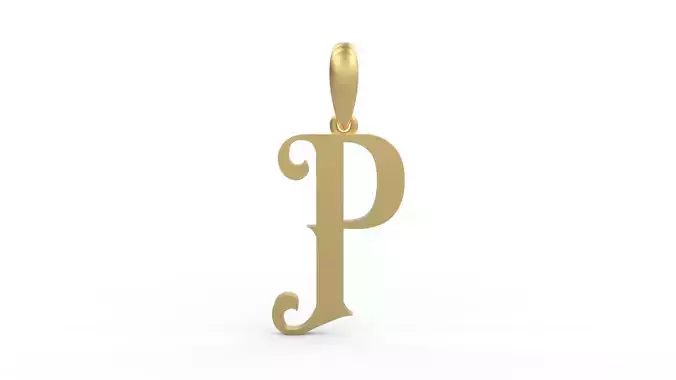 Initial Letters Pendant Abhinaya P 3D print model