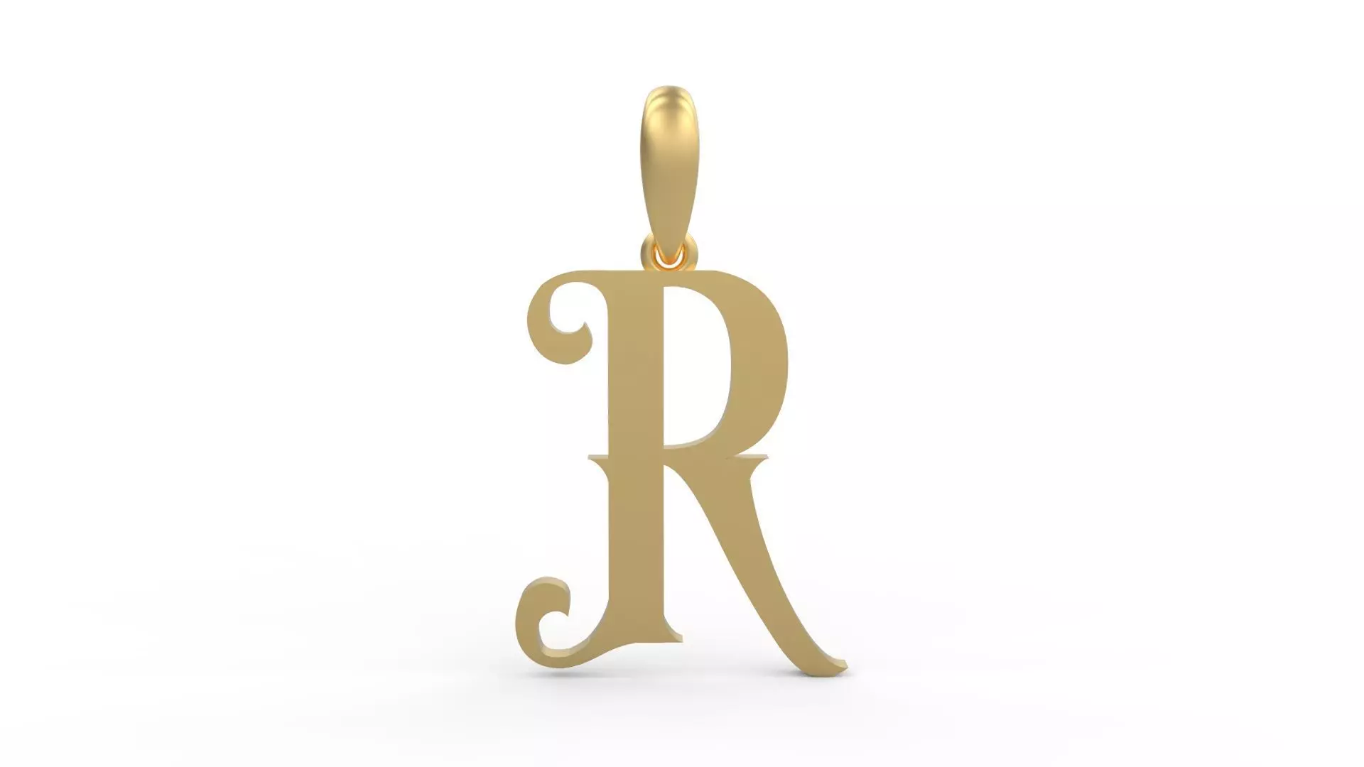 Initial Letters Pendant Abhinaya R 3D print model_0