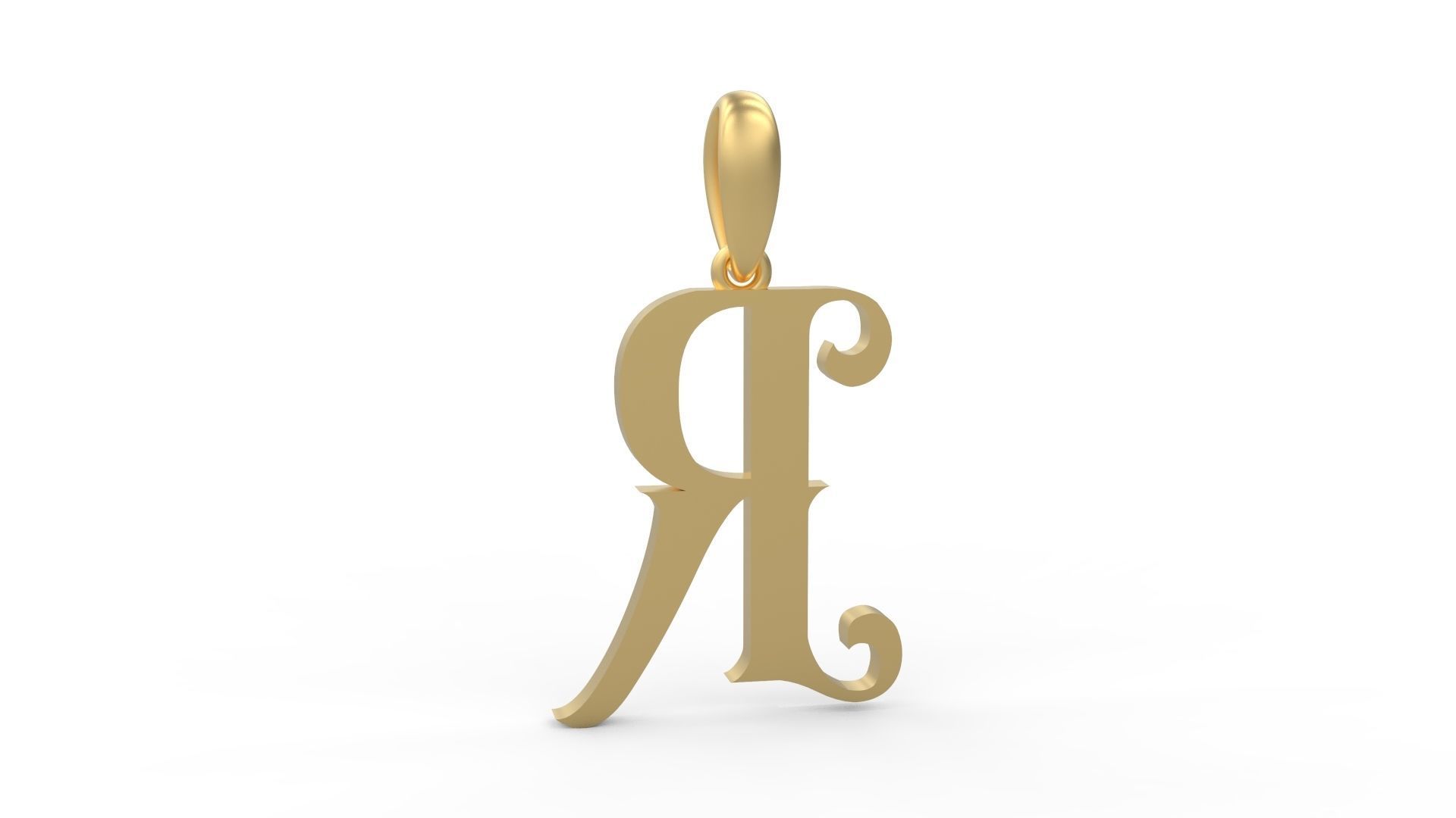 Initial Letters Pendant Abhinaya R 3D print model_3
