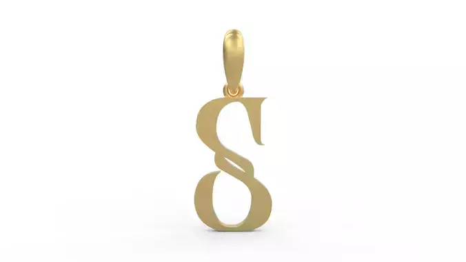 Initial Letters Pendant Abhinaya S 3D print model