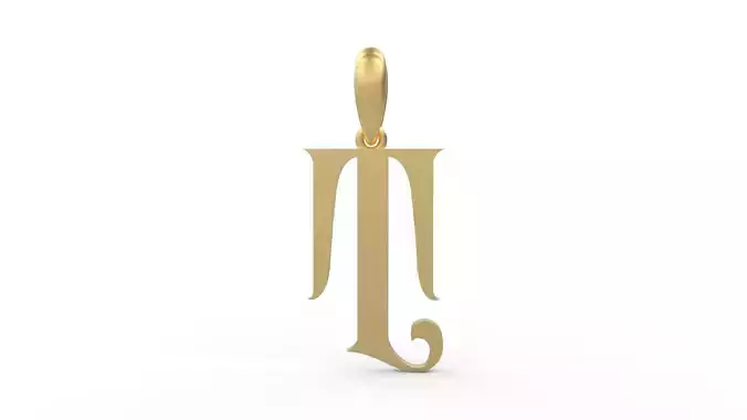 Initial Letters Pendant Abhinaya T 3D print model