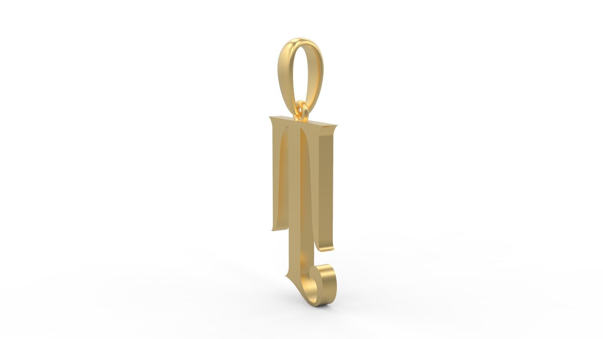 Initial Letters Pendant Abhinaya T 3D print model_1