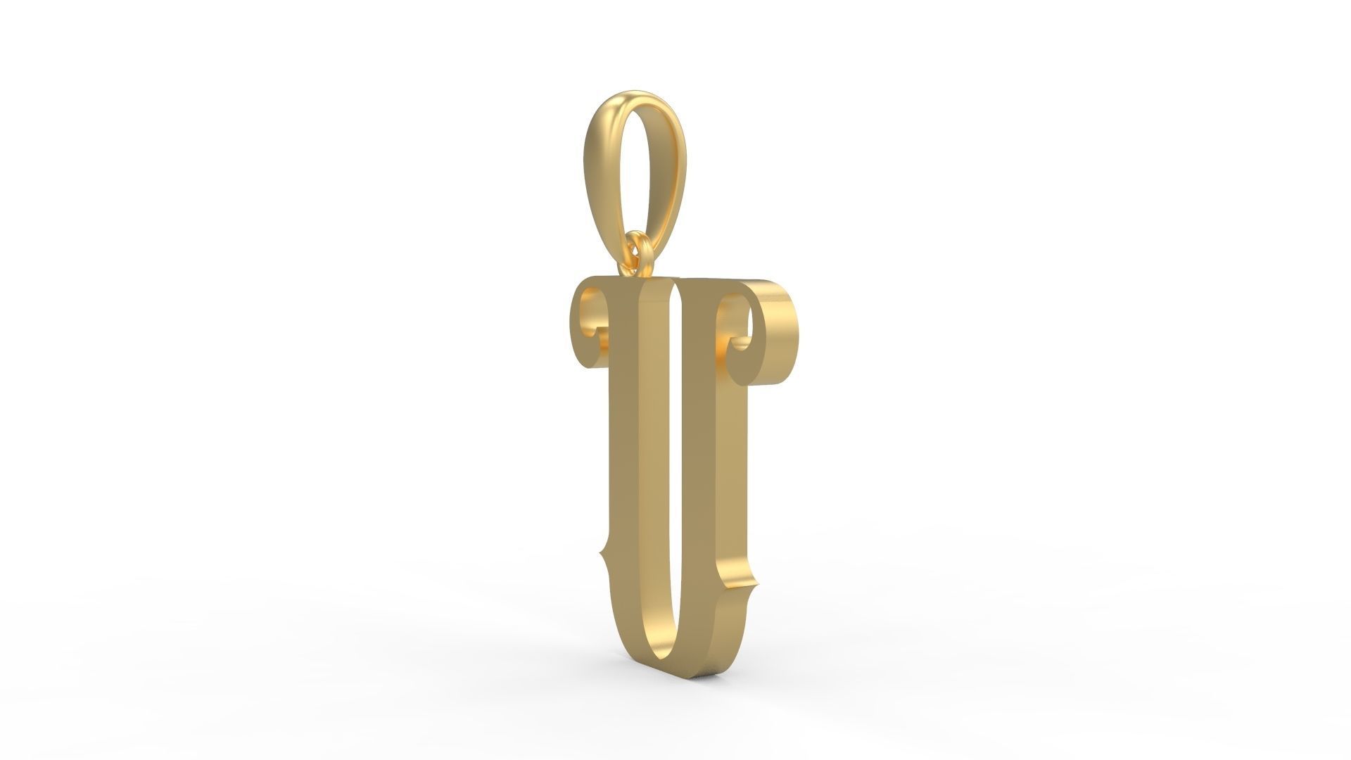 Initial Letters Pendant Abhinaya U 3D print model_1