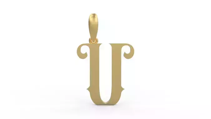 Initial Letters Pendant Abhinaya U