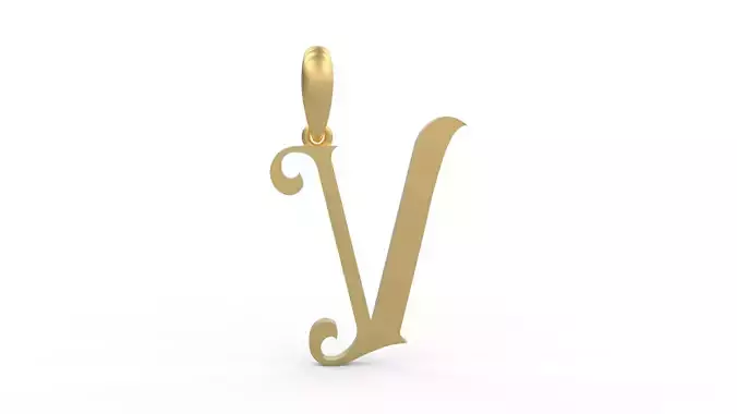 Initial Letters Pendant Abhinaya V