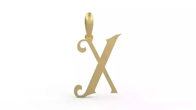 Initial Letters Pendant Abhinaya X