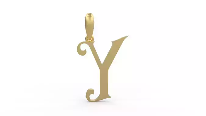 Initial Letters Pendant Abhinaya Y