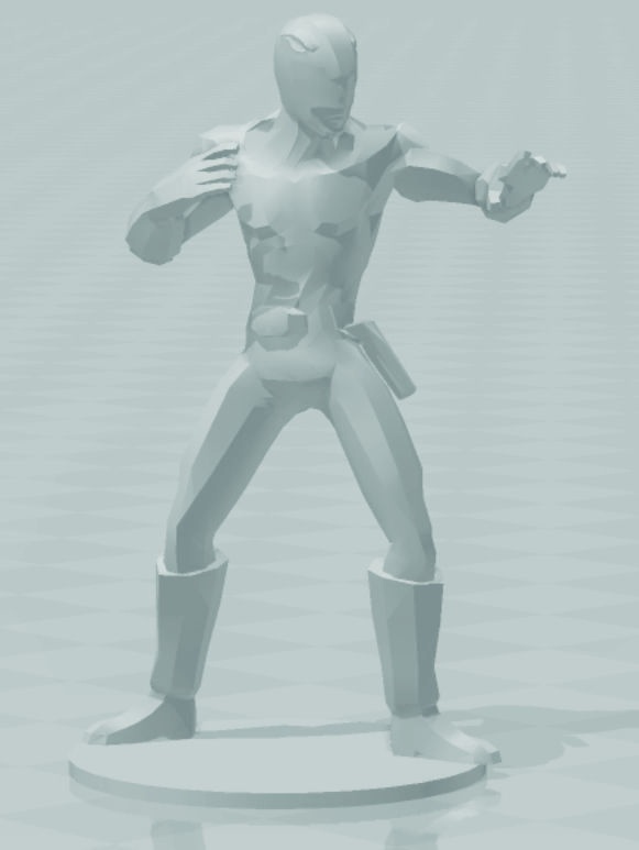 power rangers classic look alike 3D print model_1