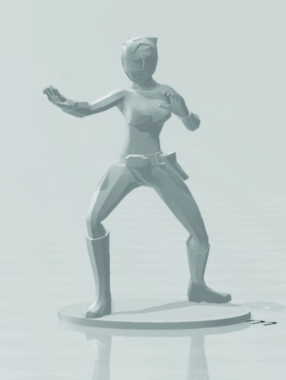 power rangers classic look alike 3D print model_2