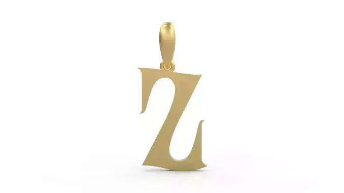 Initial Letters Pendant Abhinaya Z