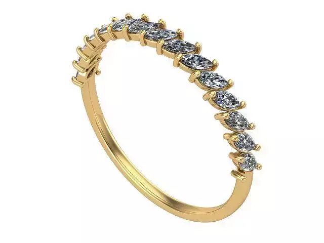 Marquise Diamond Golden Ring