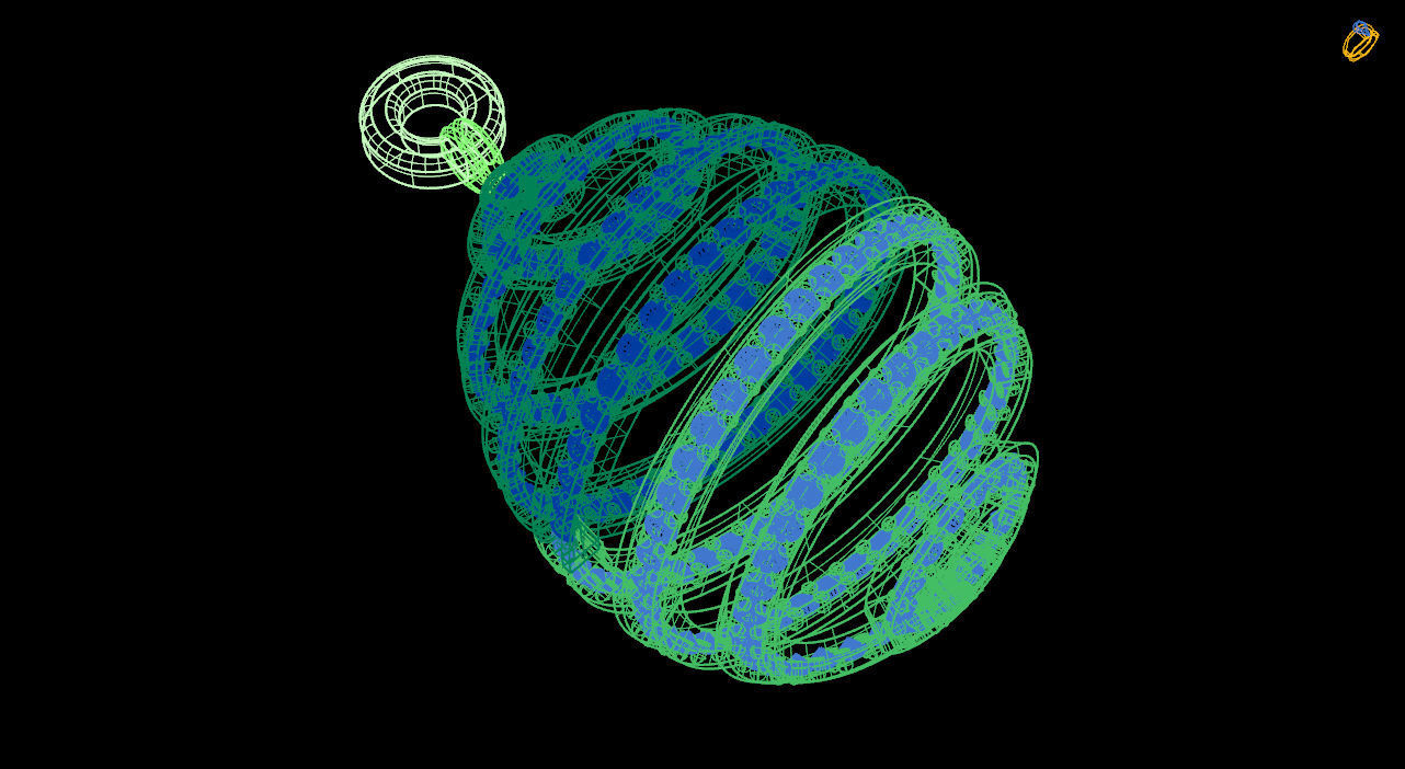 Helix necklace stl file 3D print model_10