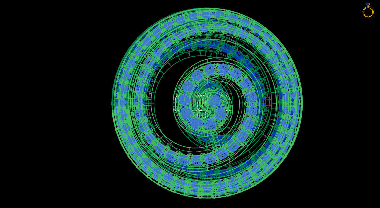 Helix necklace stl file 3D print model_12