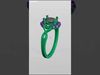 Heart motif ring  stl file 3D print model_1
