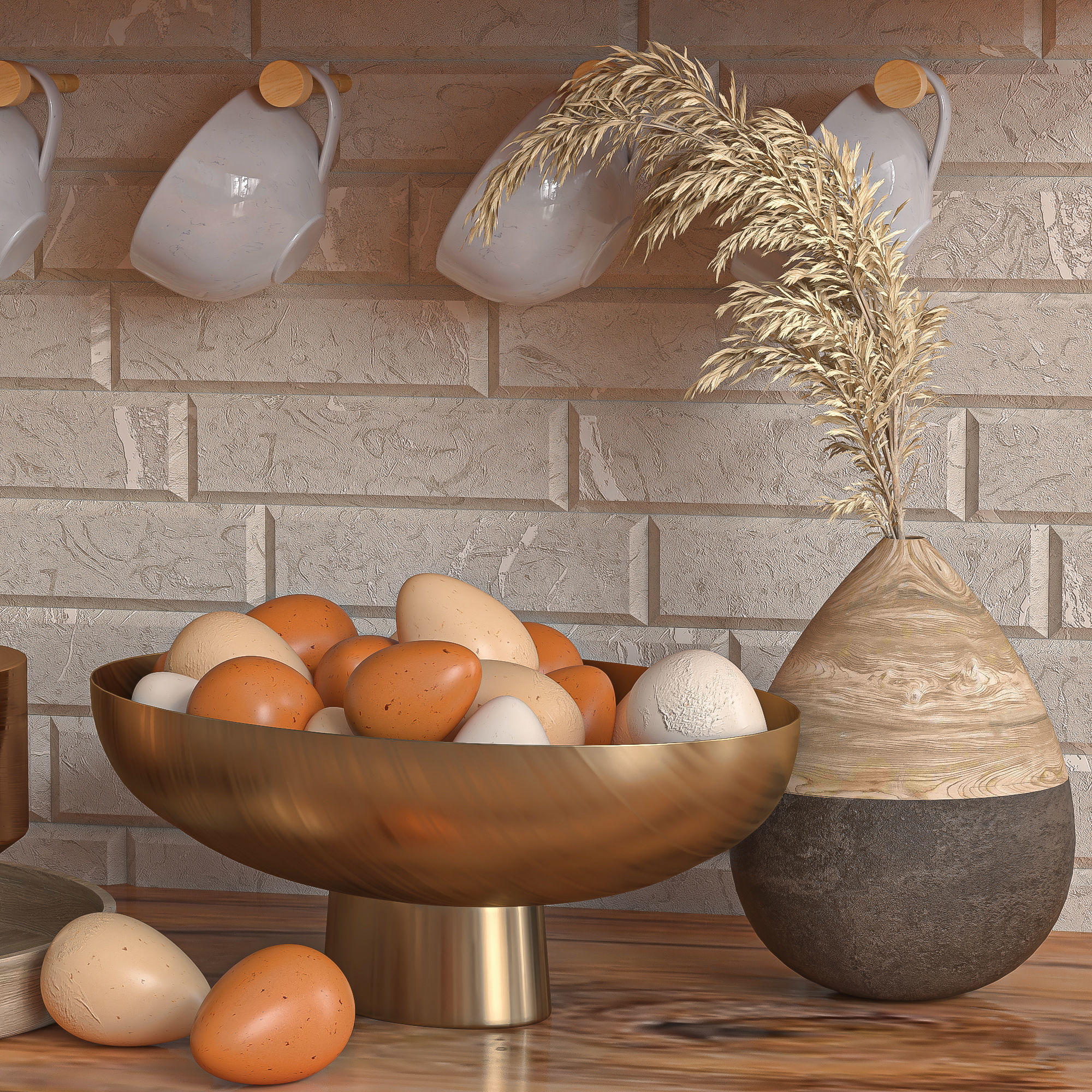 Kitchen Set 04 3D model_3