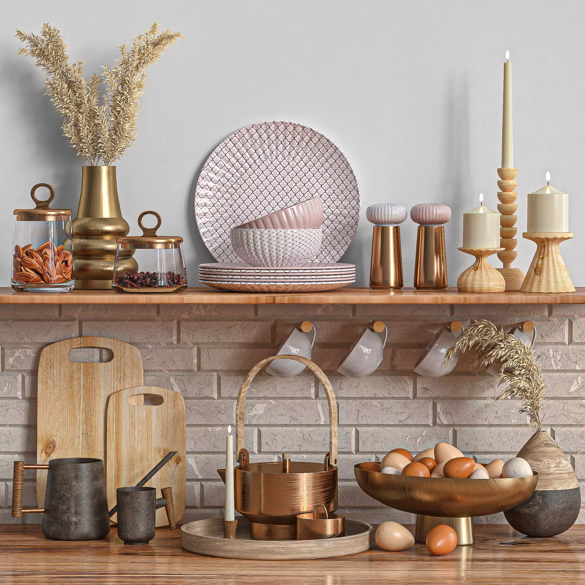 Kitchen Set 04 3D model_0