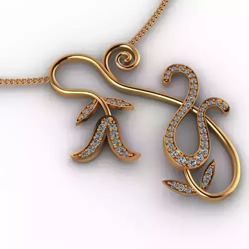 Flower Diamond Necklace