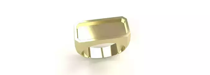 Square Shaped Ring Size 9 Gold Silver Platinum Luxury Jewelry
