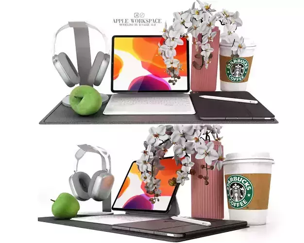 apple workspace 3D model