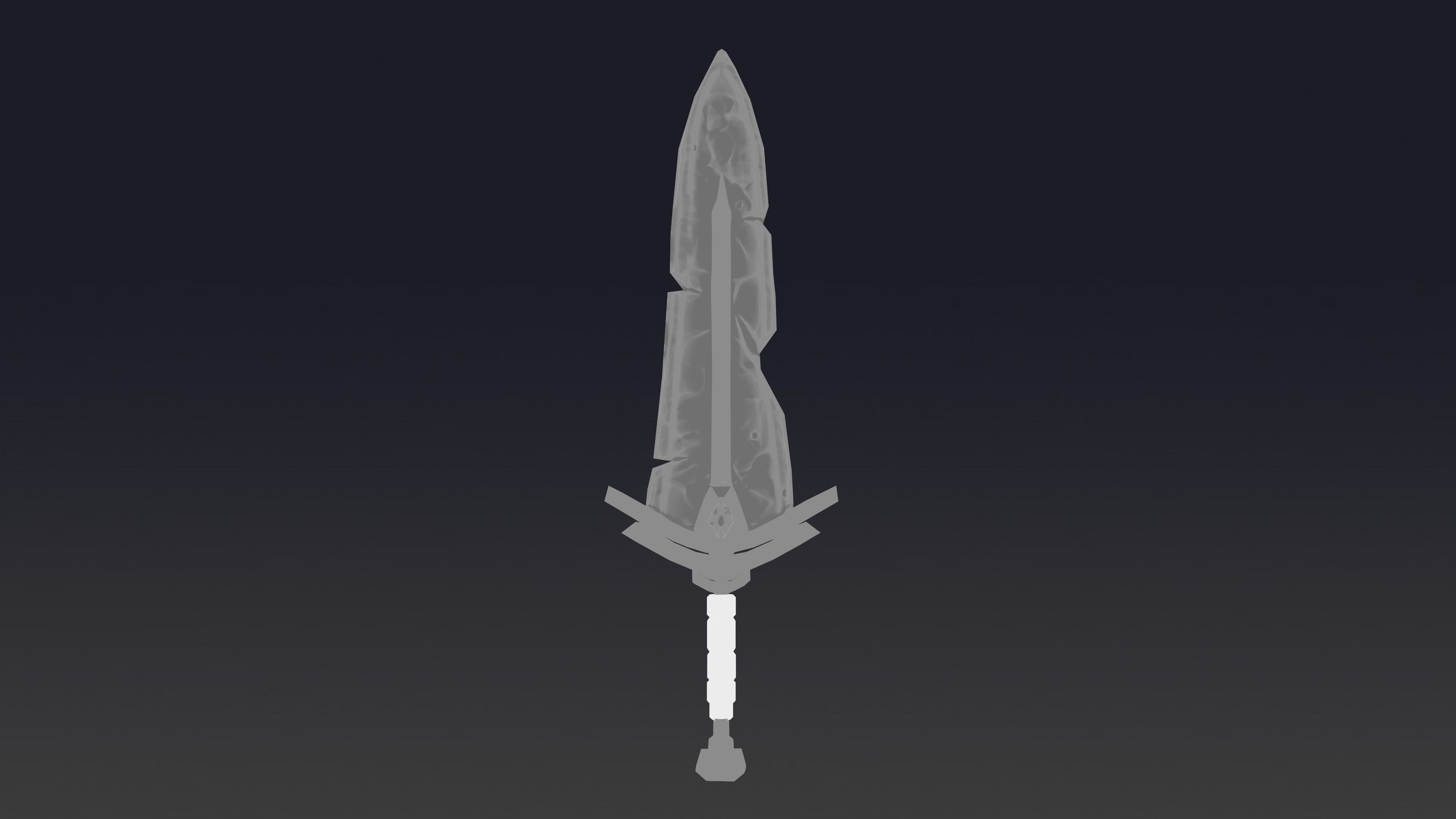 Stylized Magic Sword Low-poly 3D model_6