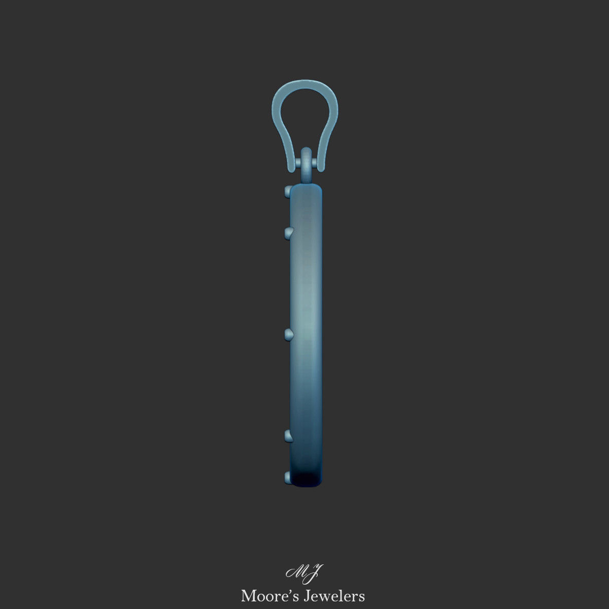 Textured Medallion Pendant 3d Model 3D print model_6