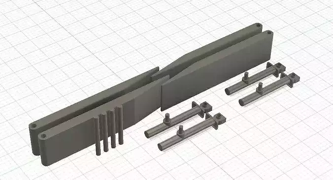 Model Car Trailers for 3D Printing 1-25 Scale 3D print model 5