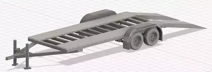 Model Car Trailers for 3D Printing 1-25 Scale 3D print model