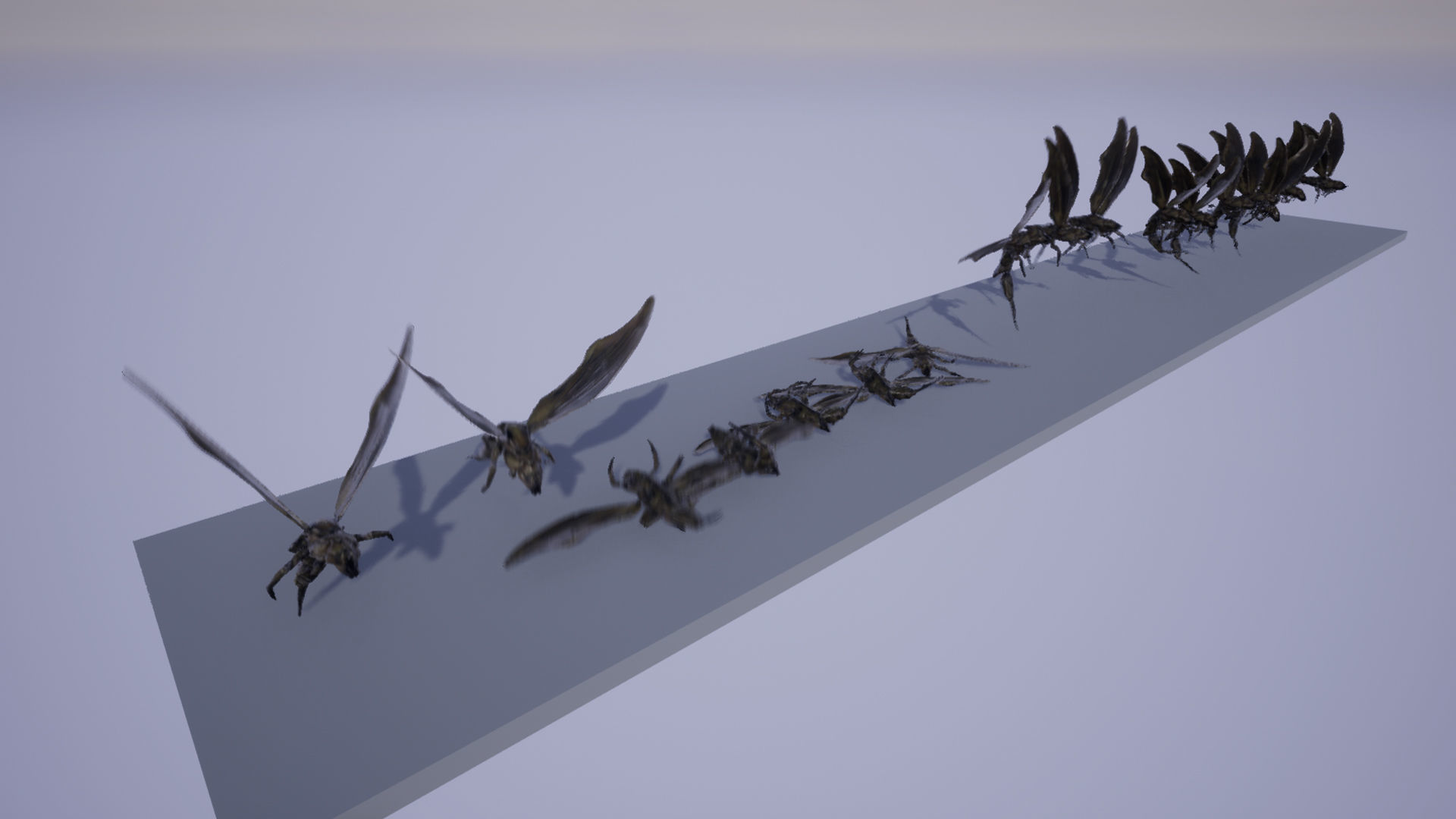 Small Angry Wasp Low-poly 3D model_2