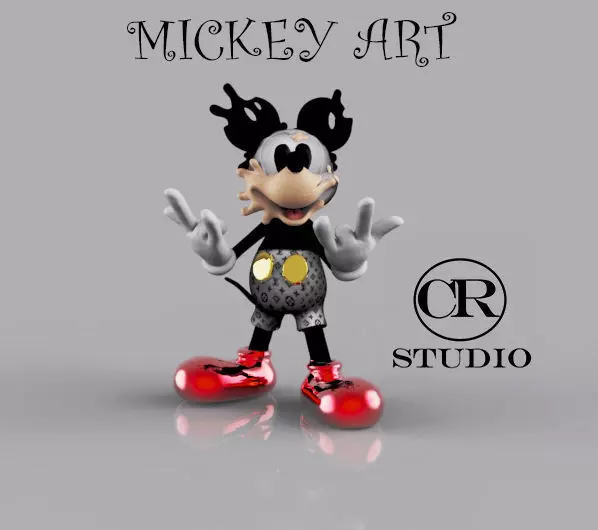 mickey art 3D model_0