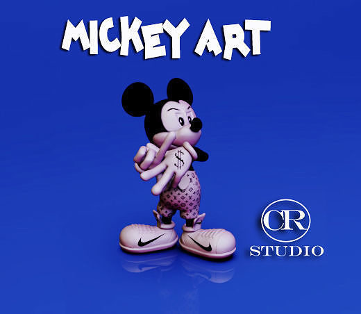 mickey art 3D model