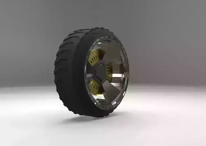 CAR TIRE 3D MODAL Free low-poly 3D model