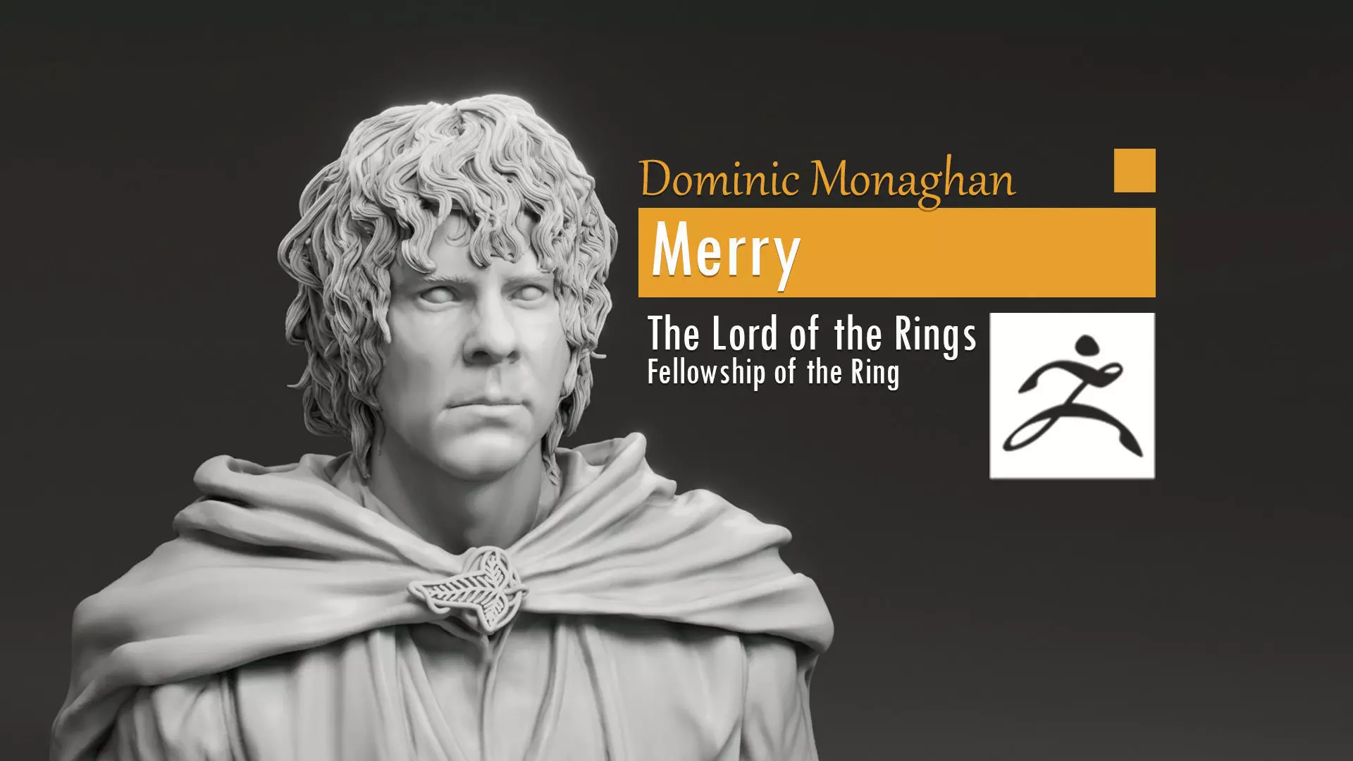 Dominic Monaghan - Merry - The Lord Of The Rings 3D print model_0