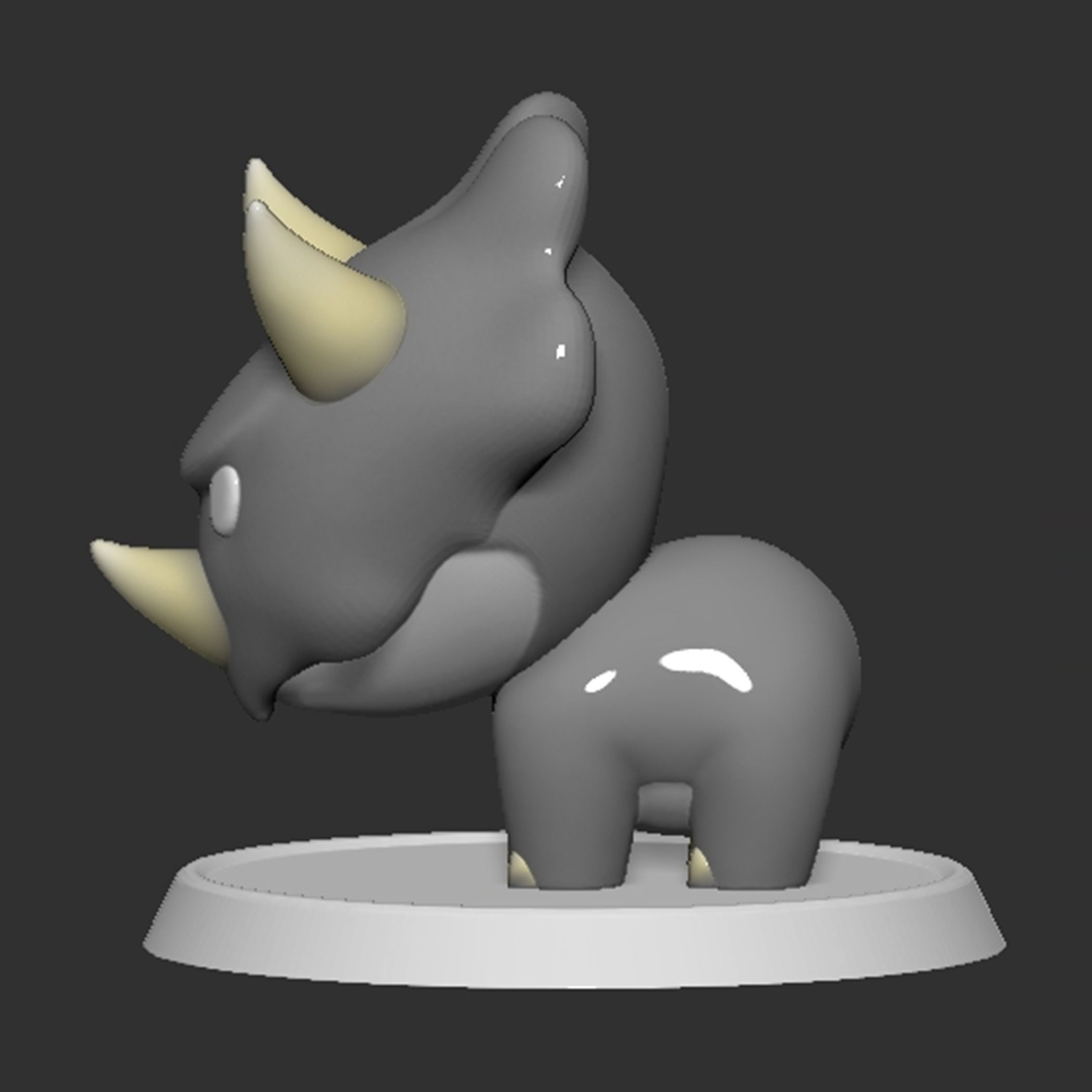 Reznor Mario Boss Based Closed Mouth 3D print model_6