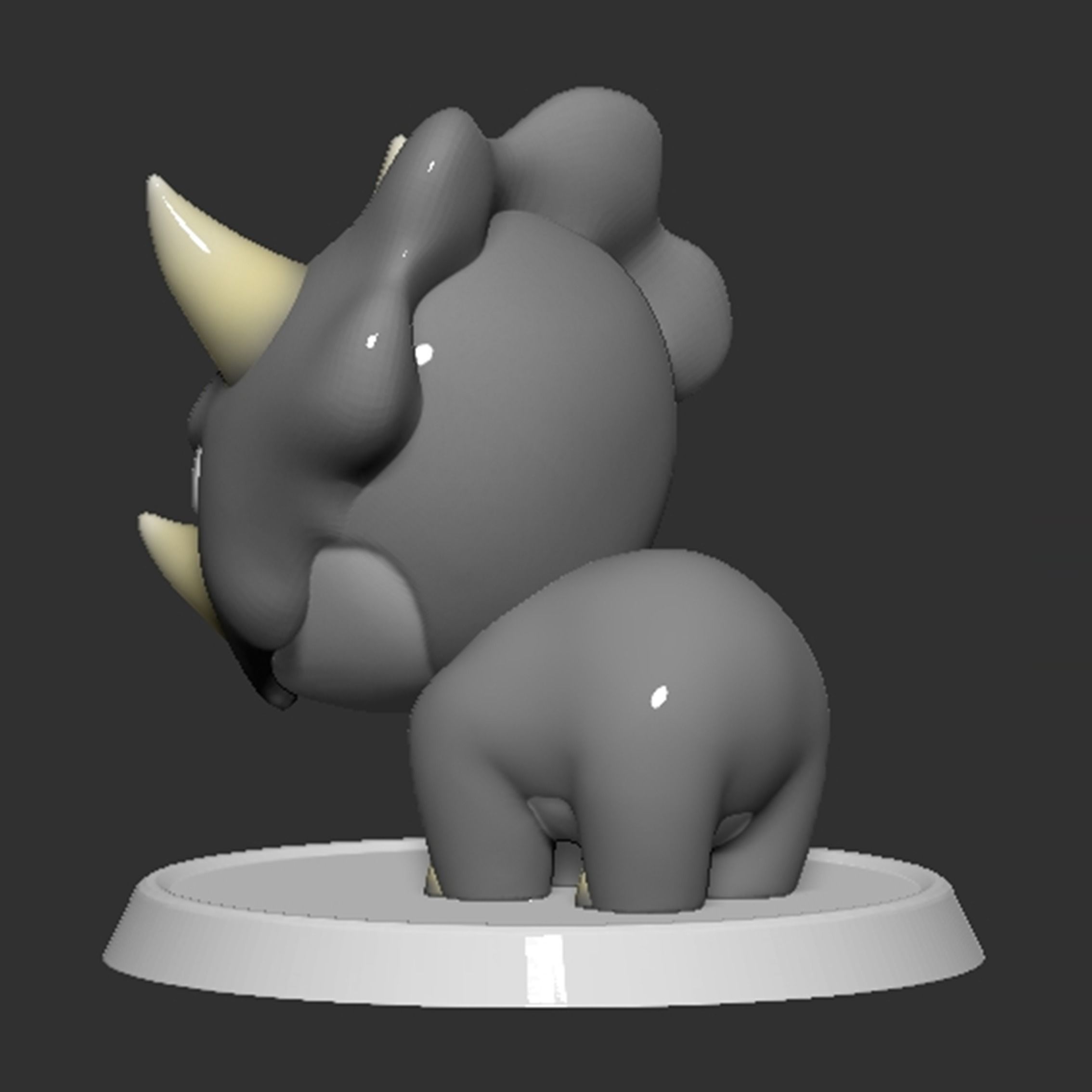 Reznor Mario Boss Based Closed Mouth 3D print model_8