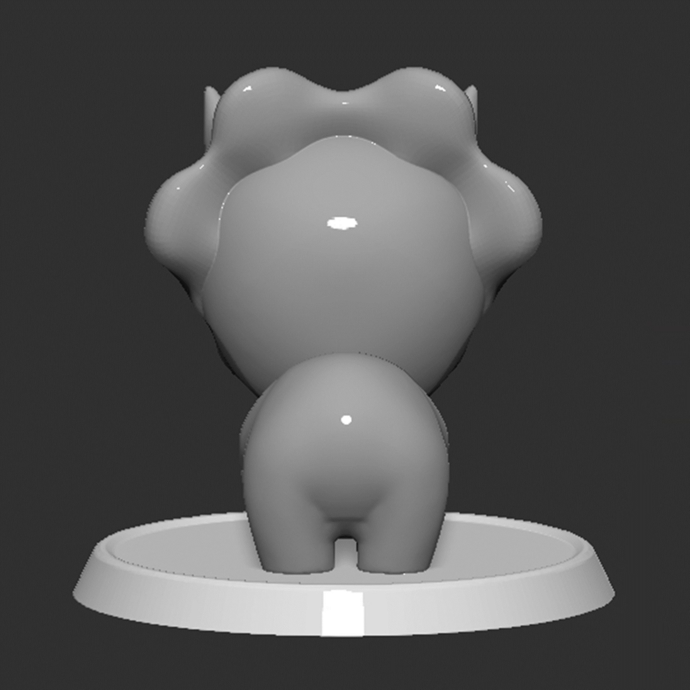Reznor Mario Boss Based Closed Mouth 3D print model_11